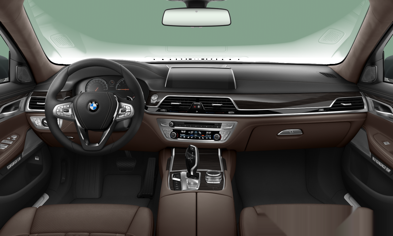 Interior of 2016 BMW 750Li xDrive (G12), VIN WBA7F21040G713415