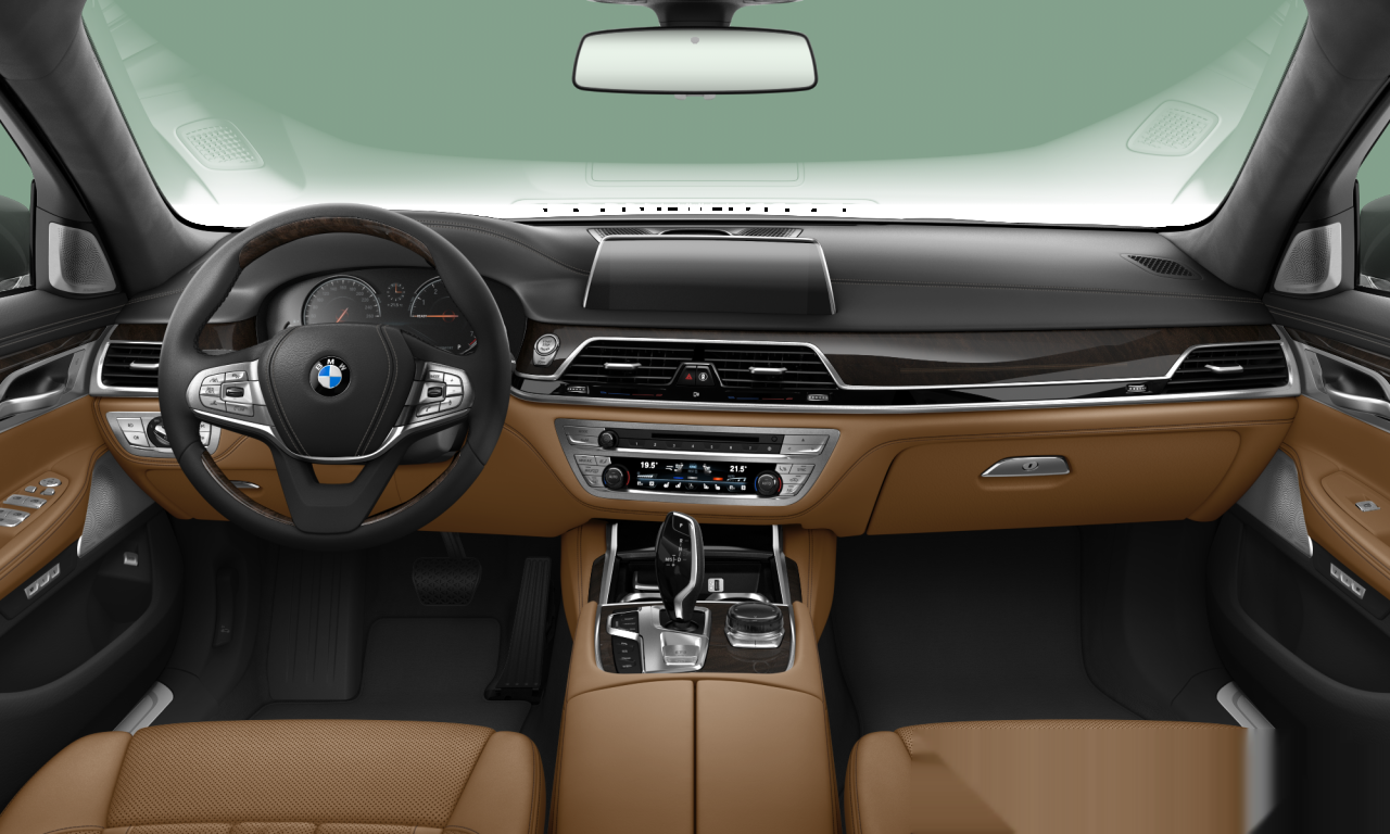 Interior of BMW 750Li xDrive (G12), VIN WBA7F2108HG781504