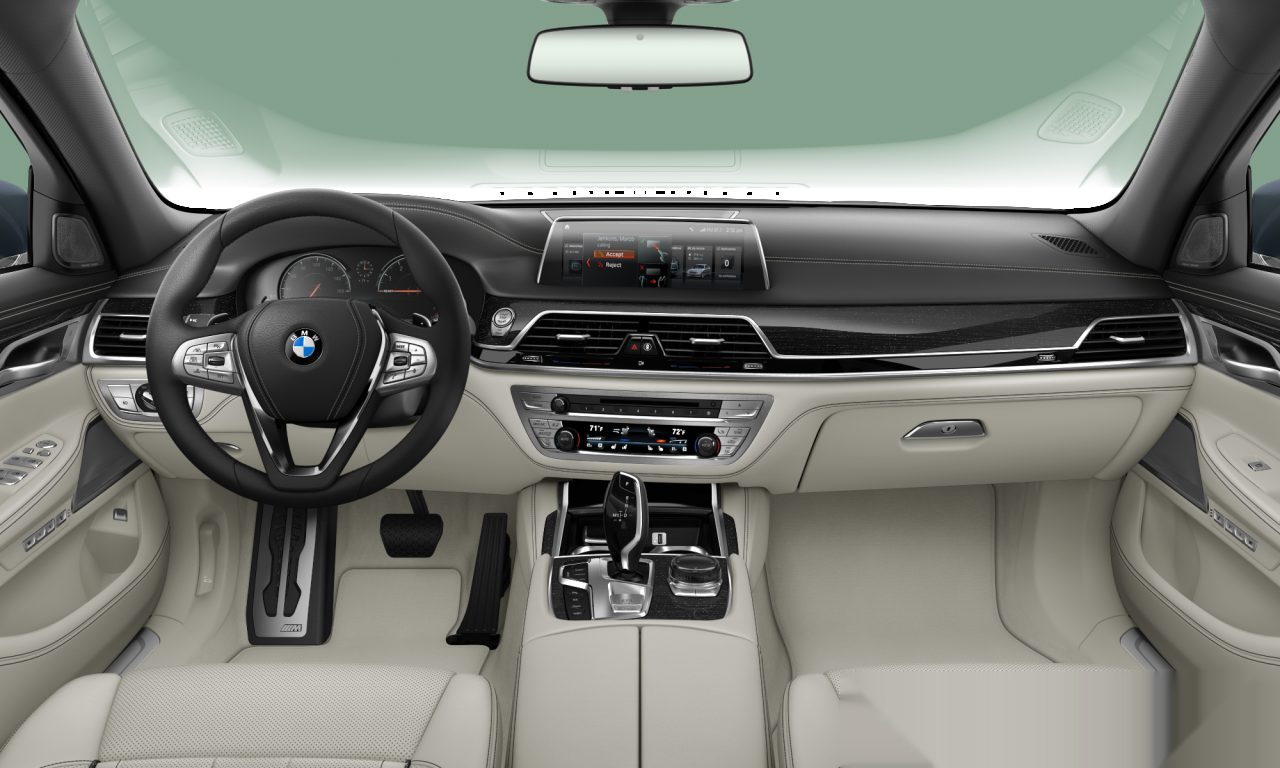 Interior of BMW 750Li xDrive (G12), VIN WBA7F2C50JG423859