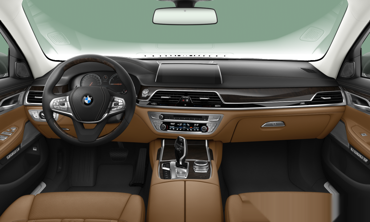 Interior of BMW 740Ld xDrive (G12), VIN WBA7G8109GG678221