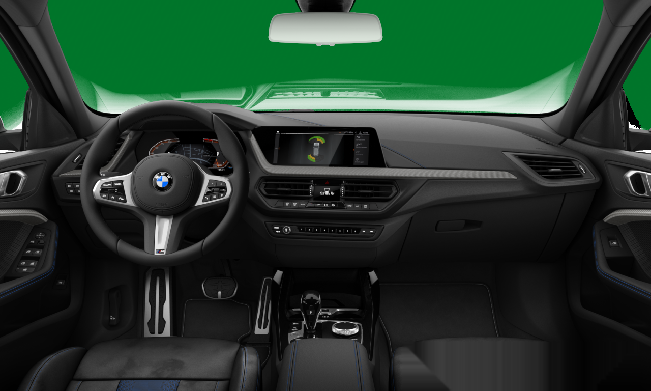 Interior of 2019 BMW 118i (F40), VIN WBA7K310007F04595
