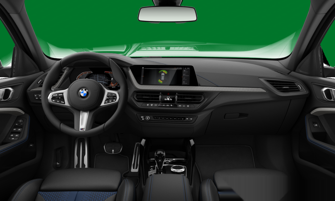 Interior of BMW 118i (F40), VIN WBA7K310007F73898