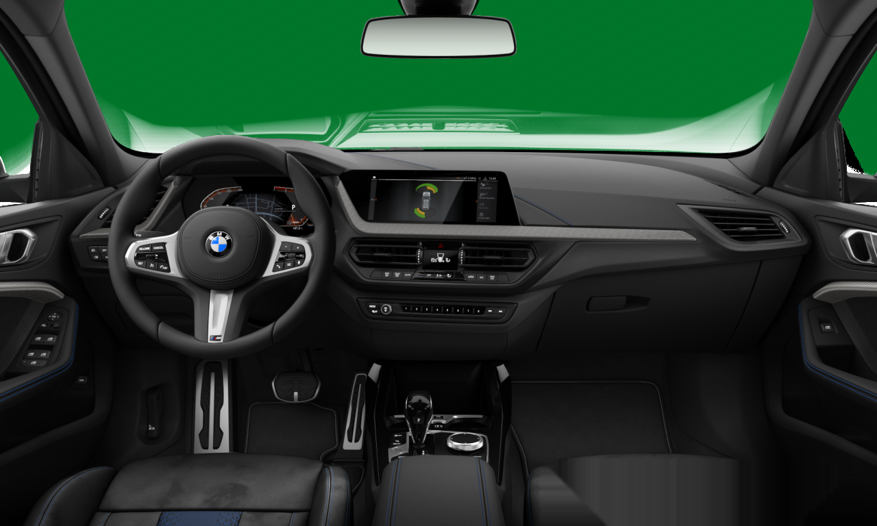 Interior of 2020 BMW 118i (F40), VIN WBA7K310007G37146
