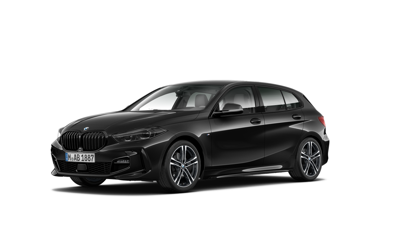 Exterior of 2021 BMW 118i (F40), VIN WBA7K310107J67559
