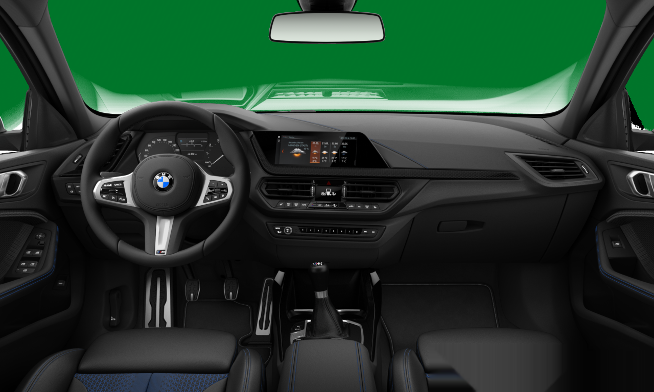 Interior of 2020 BMW 118i (F40), VIN WBA7K310507H35525