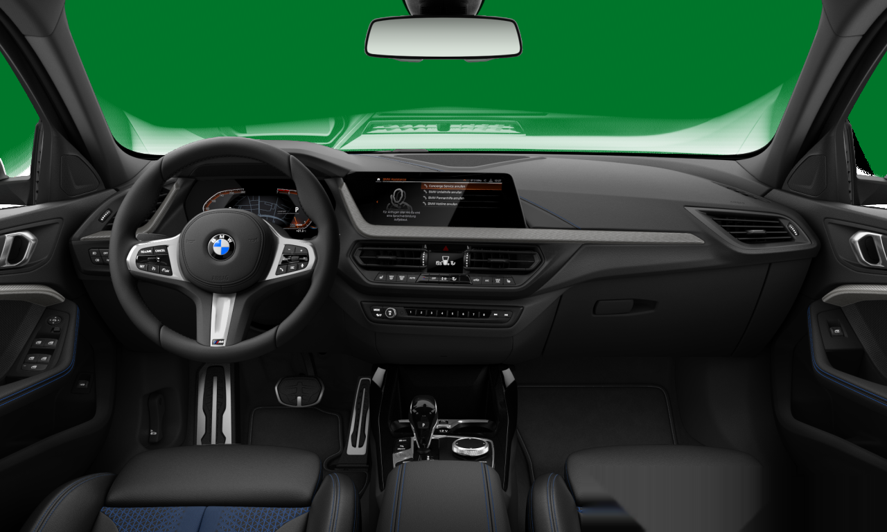 Interior of BMW 118i (F40), VIN WBA7K3105P5X34913