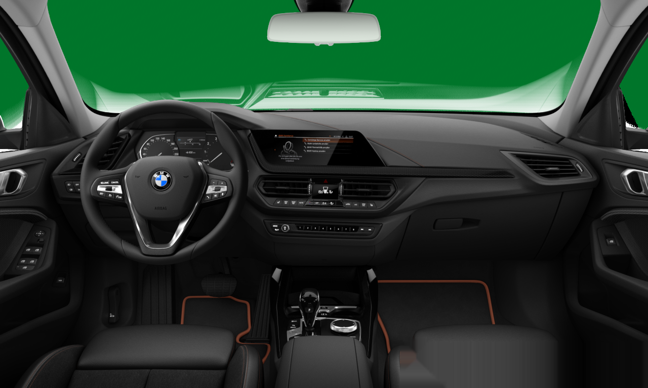 Interior of BMW 118i (F40), VIN WBA7K3108M7G61670