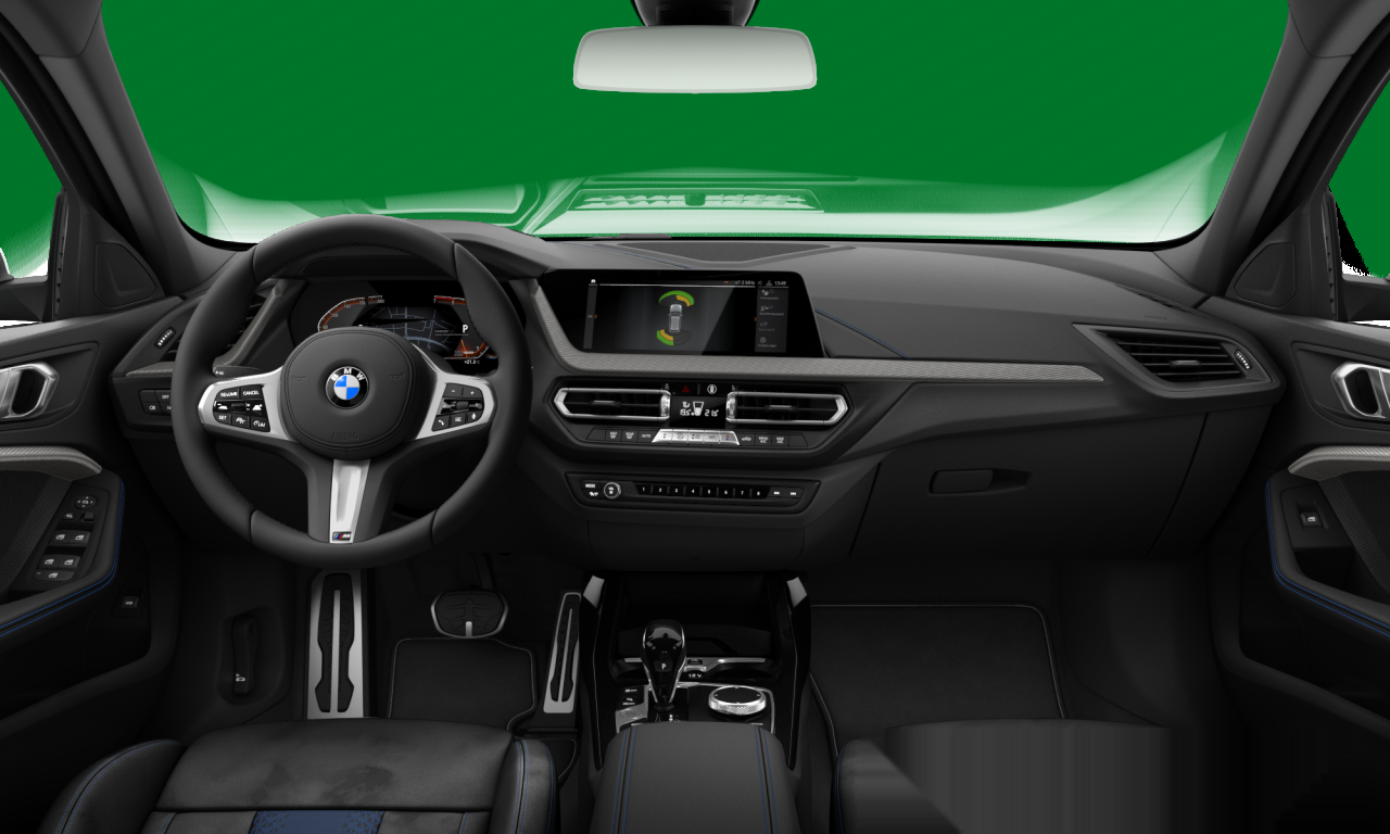 Interior of 2019 BMW 118i (F40), VIN WBA7K320407F02637