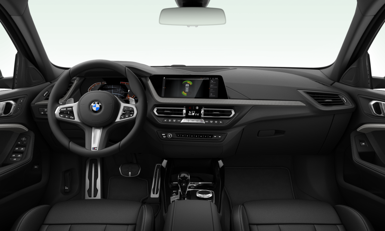 Interior of 2021 BMW 120i (F40), VIN WBA7K510207J80512