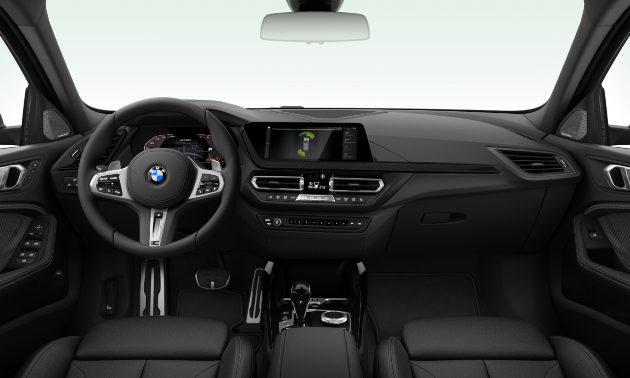 Interior of 2021 BMW M135i xDrive (F40), VIN WBA7L110107K42021