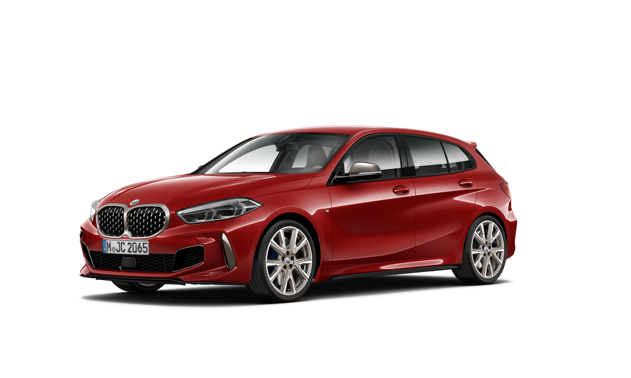 Exterior of 2022 BMW M135i xDrive (F40), VIN WBA7L110607K91442