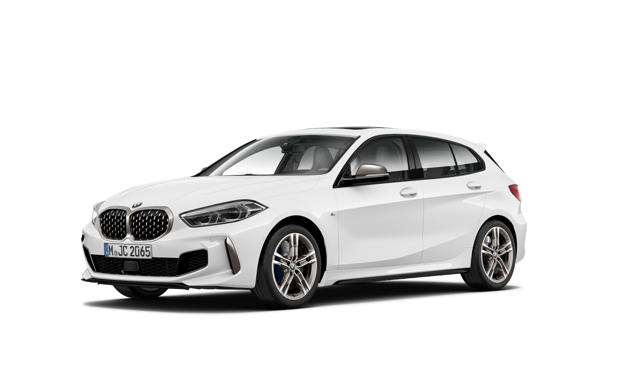 Exterior of 2019 BMW M135i xDrive (F40), VIN WBA7L120407F35932