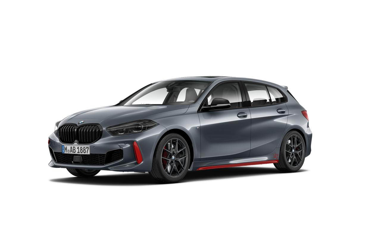 Exterior of 2021 BMW 128ti (F40), VIN WBA7L320205T40691