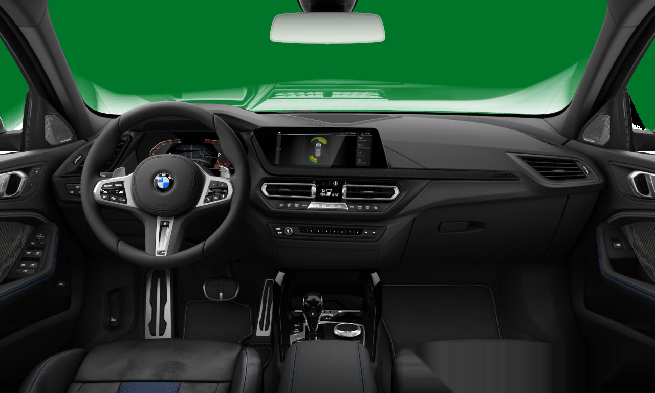 Interior of 2021 BMW 128ti (F40), VIN WBA7L320205T40691