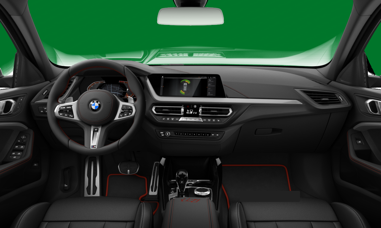 Interior of 2022 BMW 128ti (F40), VIN WBA7L320205U99310