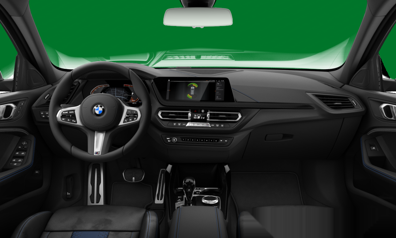 Interior of BMW 116d (F40), VIN WBA7M7104P7M10664