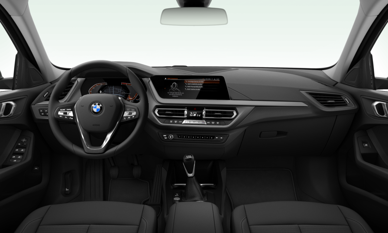 Interior of 2023 BMW 116d (F40), VIN WBA7M710707M14438