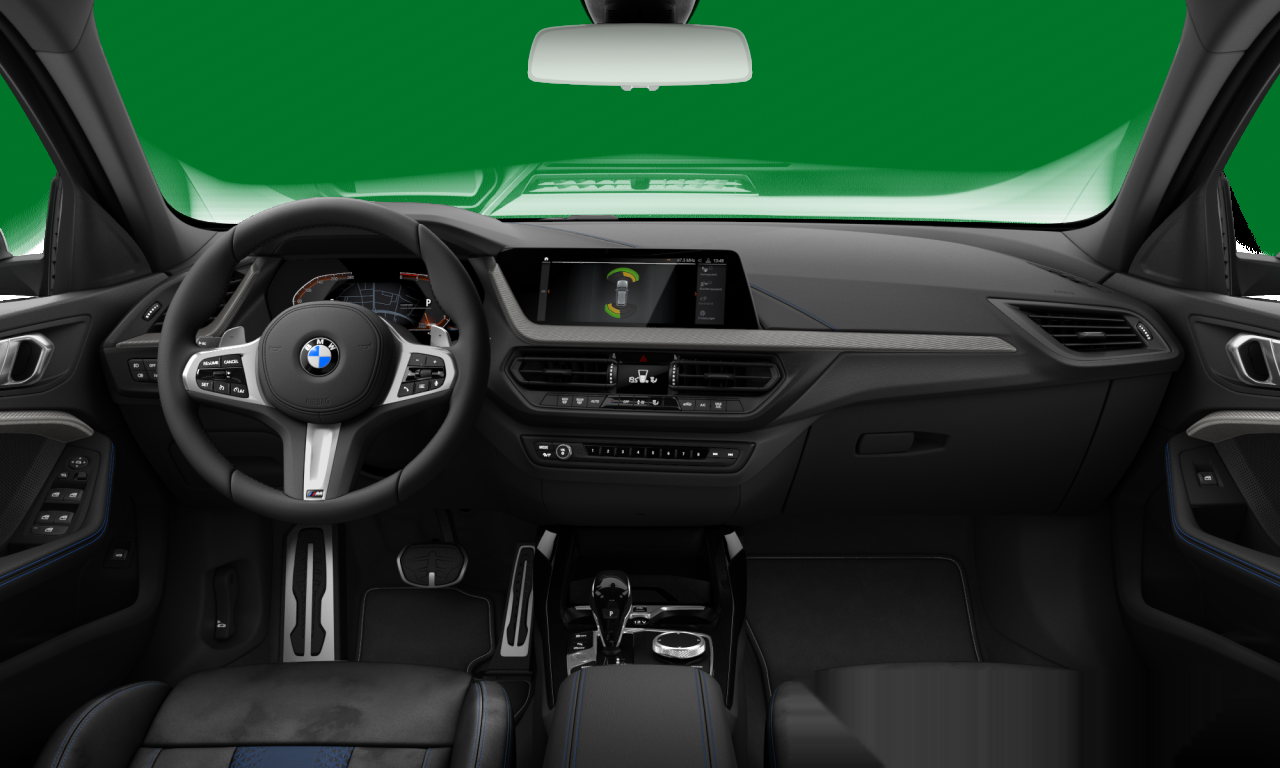 Interior of 2019 BMW 118d (F40), VIN WBA7M910907F16886