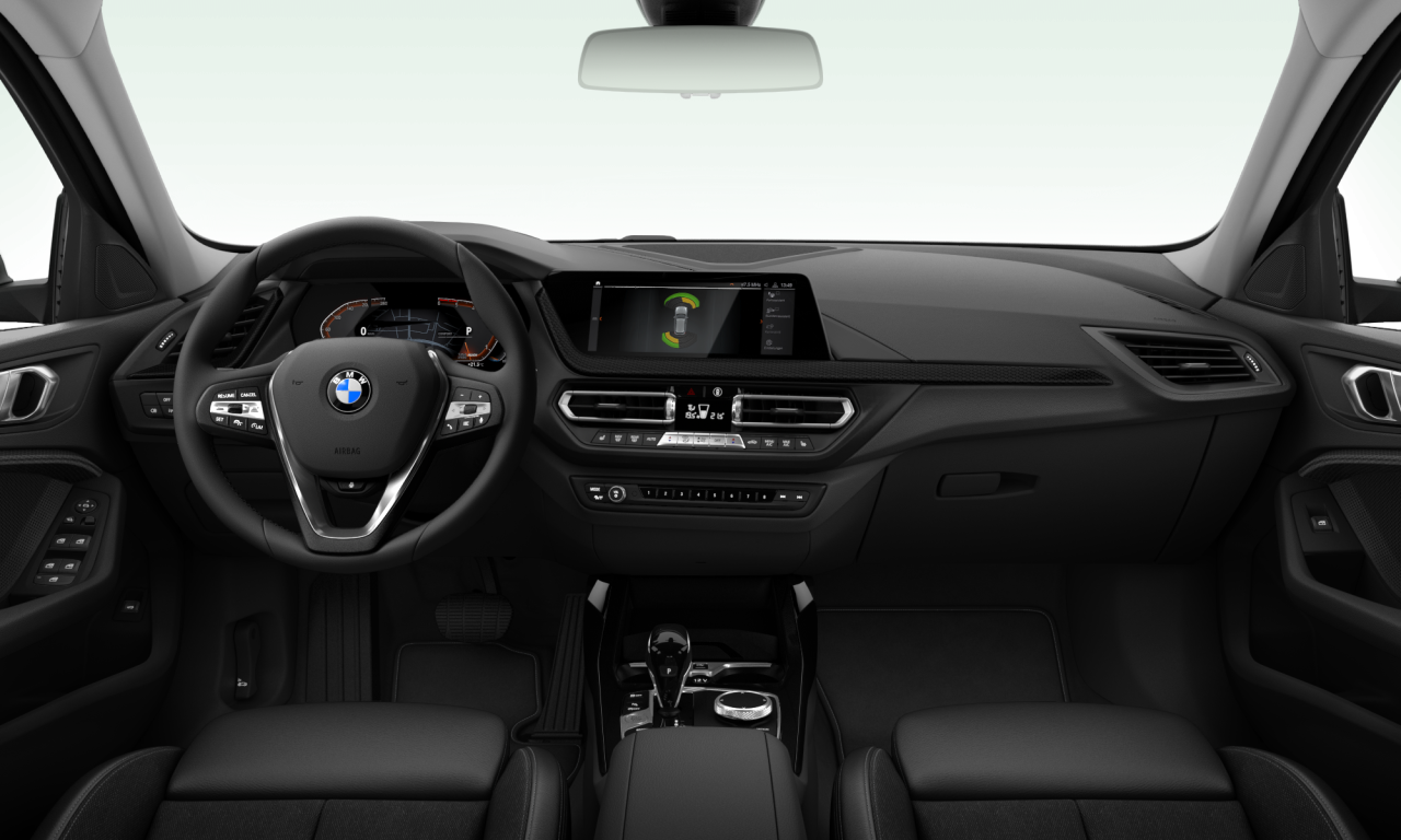 Interior of 2021 BMW 118d (F40), VIN WBA7M910X05T28175