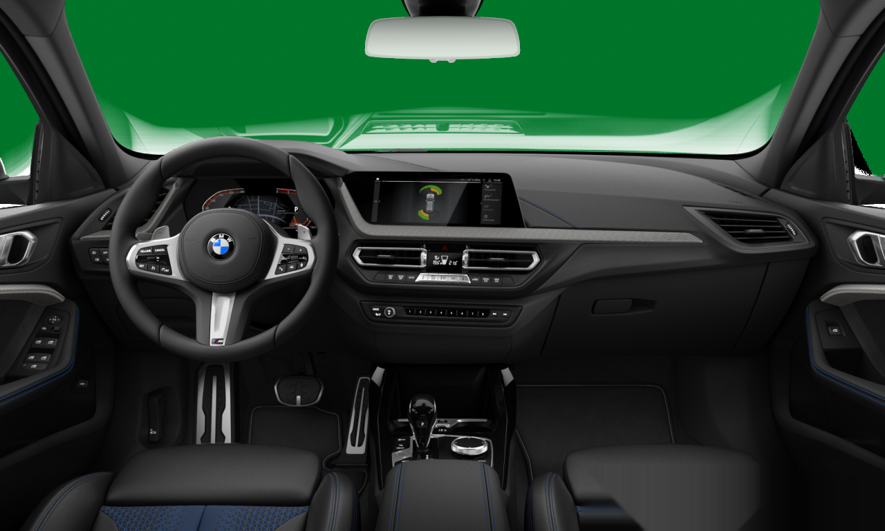 Interior of 2021 BMW 118d (F40), VIN WBA7M910X07H81848