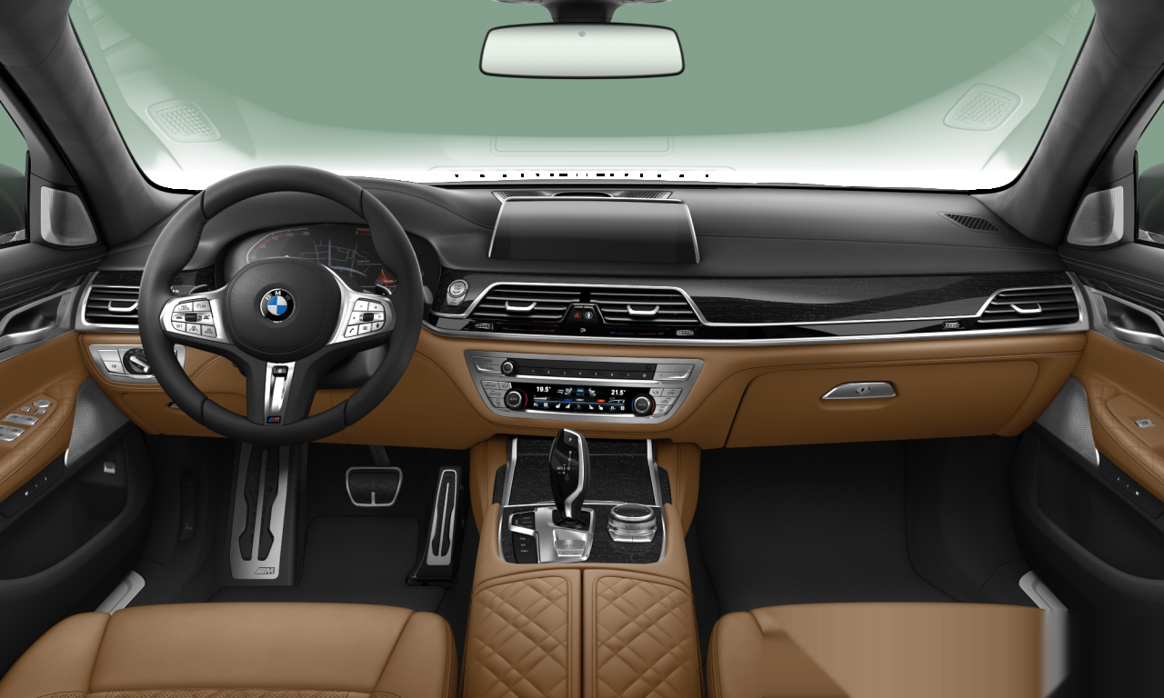 Interior of BMW 740i (G11 (MUE)), VIN WBA7R2100NCJ69114