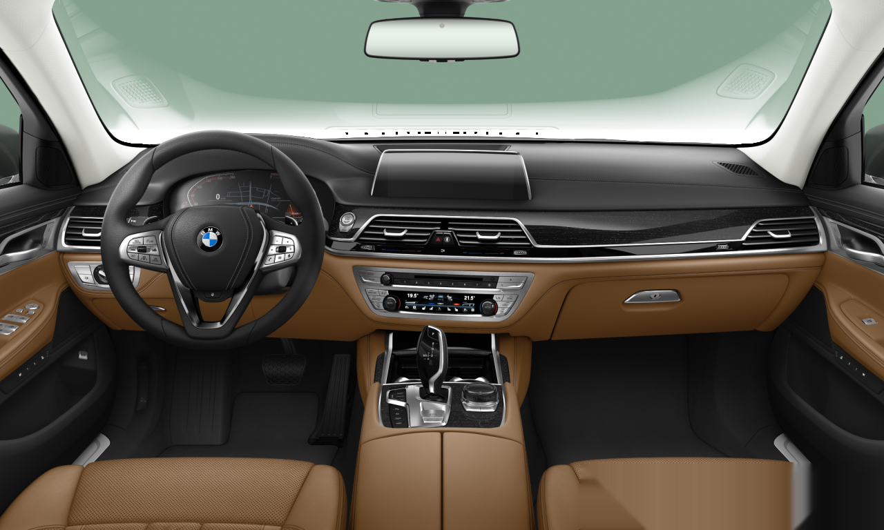 Interior of 2021 BMW 750i xDrive (G11 (MUE)), VIN WBA7R81070CH46770