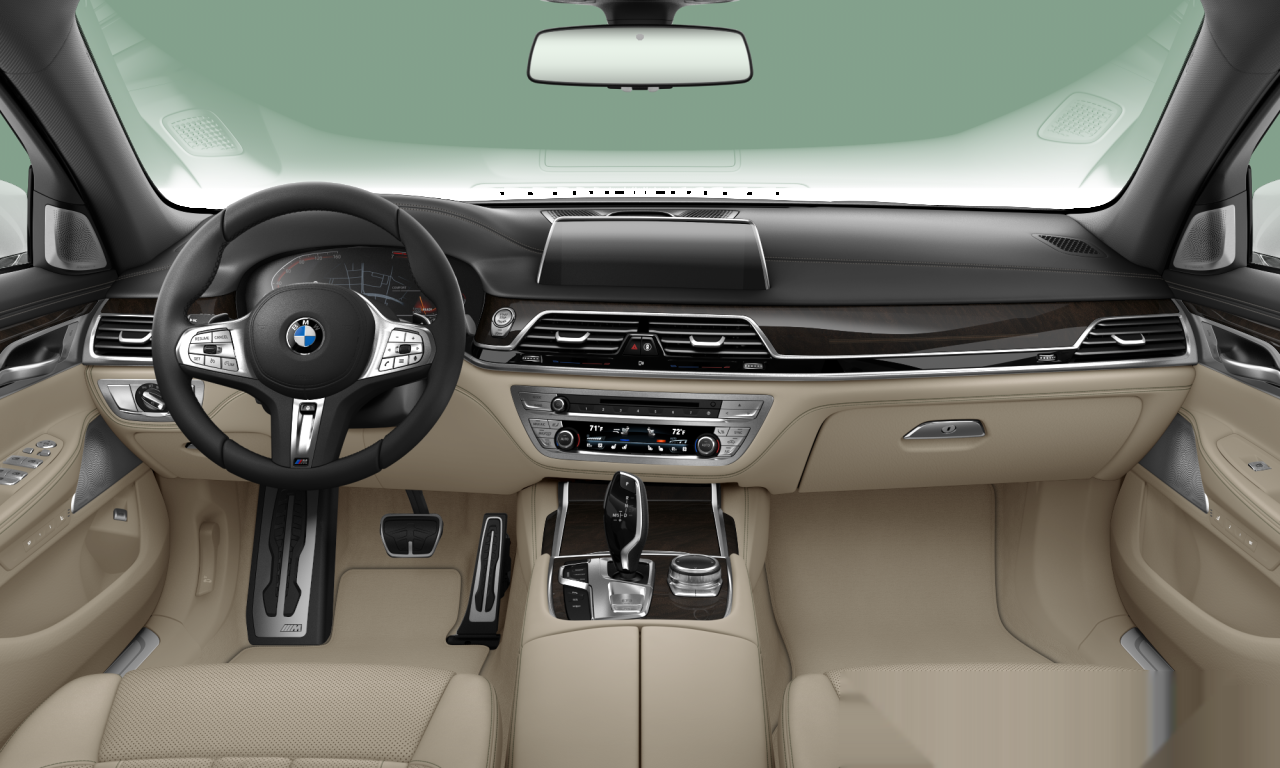 Interior of BMW 740Li (G12 (MUE)), VIN WBA7T2C09LGF96766