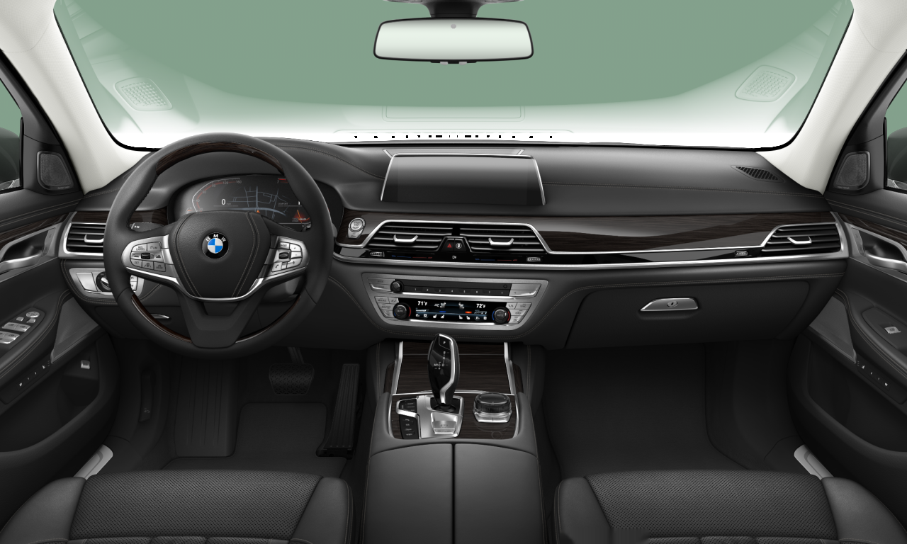 Interior of BMW 740Li xDrive (G12 (MUE)), VIN WBA7T4C0XMCG10369