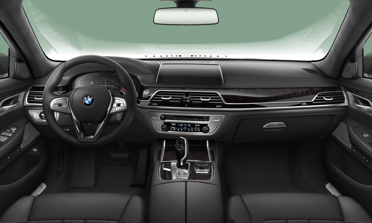 Interior of BMW 740Ld xDrive (G12 (MUE)), VIN WBA7U8101MCE98651