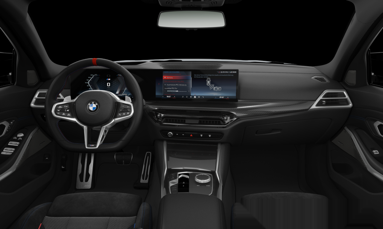 Interior of BMW M340i xDrive (G21 (MUE)), VIN WBA81FY000FT98019