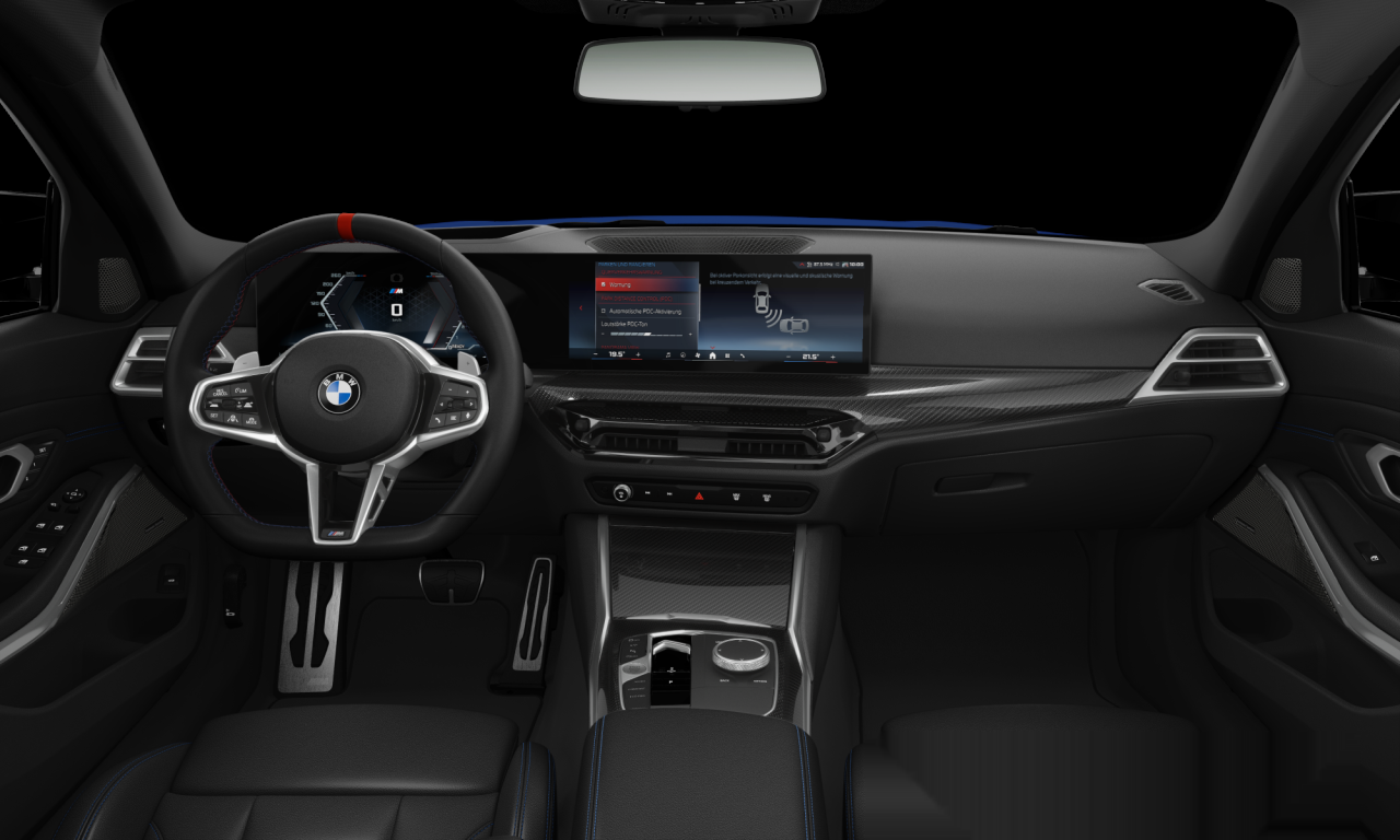 Interior of BMW M340i xDrive (G21 (MUE)), VIN WBA81FY0X0FU99200