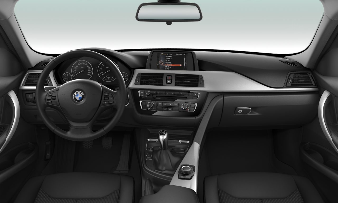 Interior of 2016 BMW 320i (F30 (MUE)), VIN WBA8A11020K375846