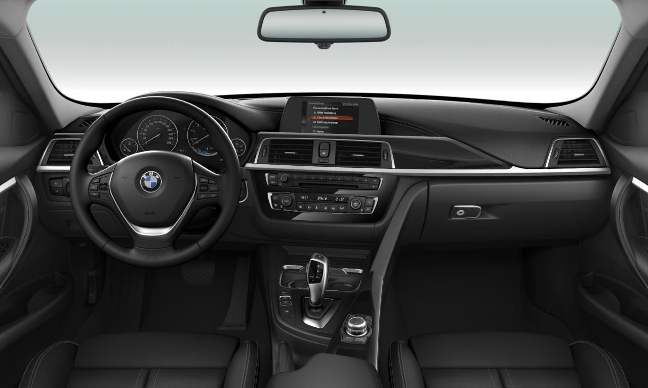 Interior of 2017 BMW 320i (F30 (MUE)), VIN WBA8A11040K893750