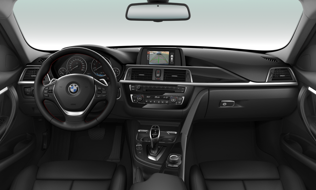 Interior of BMW 320i (F30 (MUE)), VIN WBA8A1104HK672273