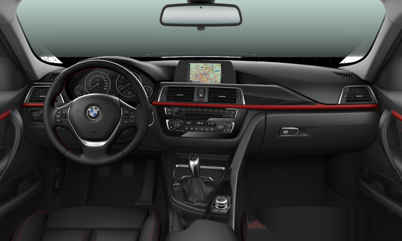 Interior of 2015 BMW 320i (F30 (MUE)), VIN WBA8A12050K431468