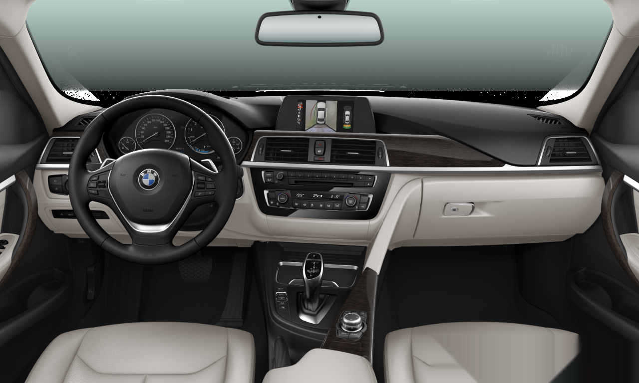 Interior of BMW 320i (F30 (MUE)), VIN WBA8A16040NT29393