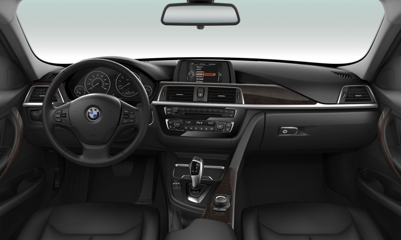 Interior of BMW 320i xDrive (F30 (MUE)), VIN WBA8A3C52HK691053