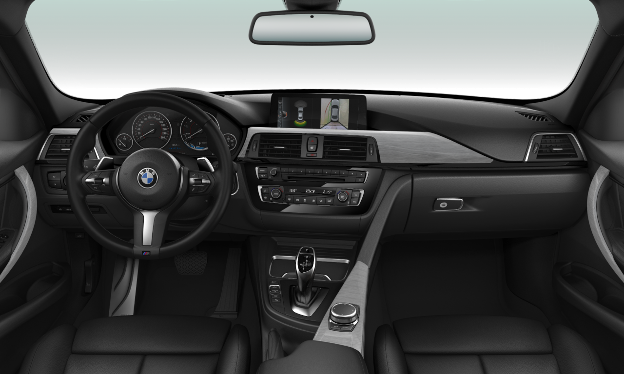 Interior of 2017 BMW 330i (F30 (MUE)), VIN WBA8A76010NU07616