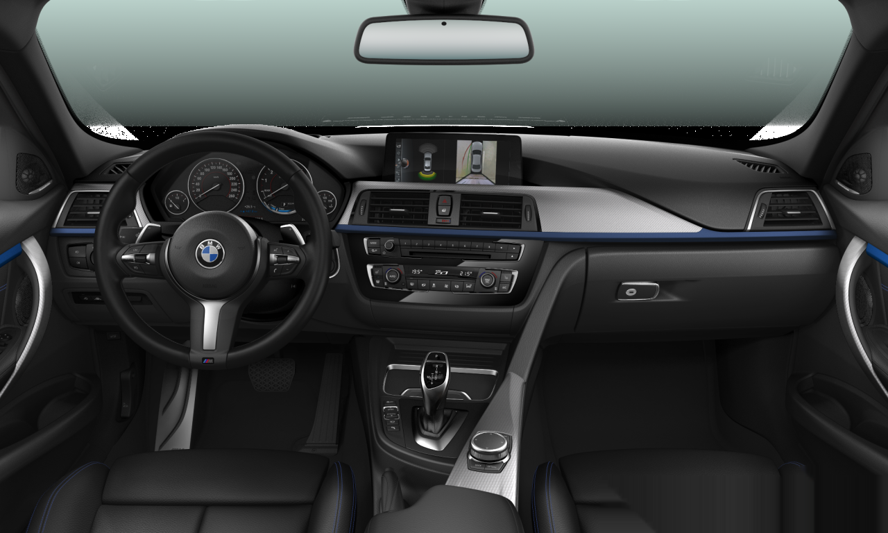 Interior of BMW 330i (F30 (MUE)), VIN WBA8A76080NU07712