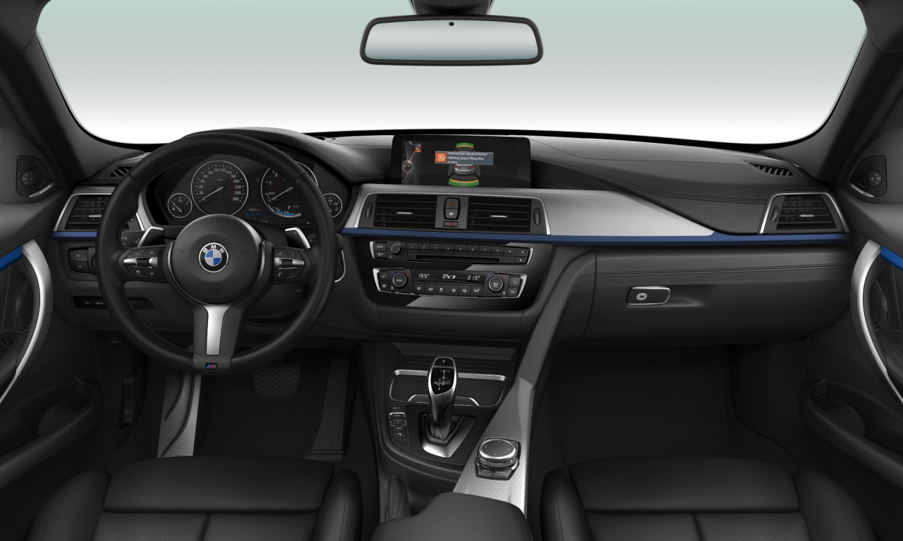 Interior of 2015 BMW 340i (F30 (MUE)), VIN WBA8B36040NT13297
