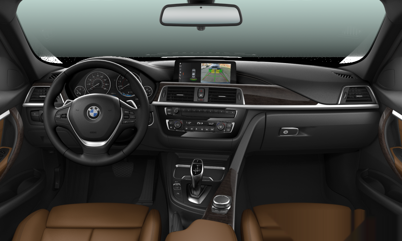Interior of BMW 330i (F30 (MUE)), VIN WBA8B9C38HK885231