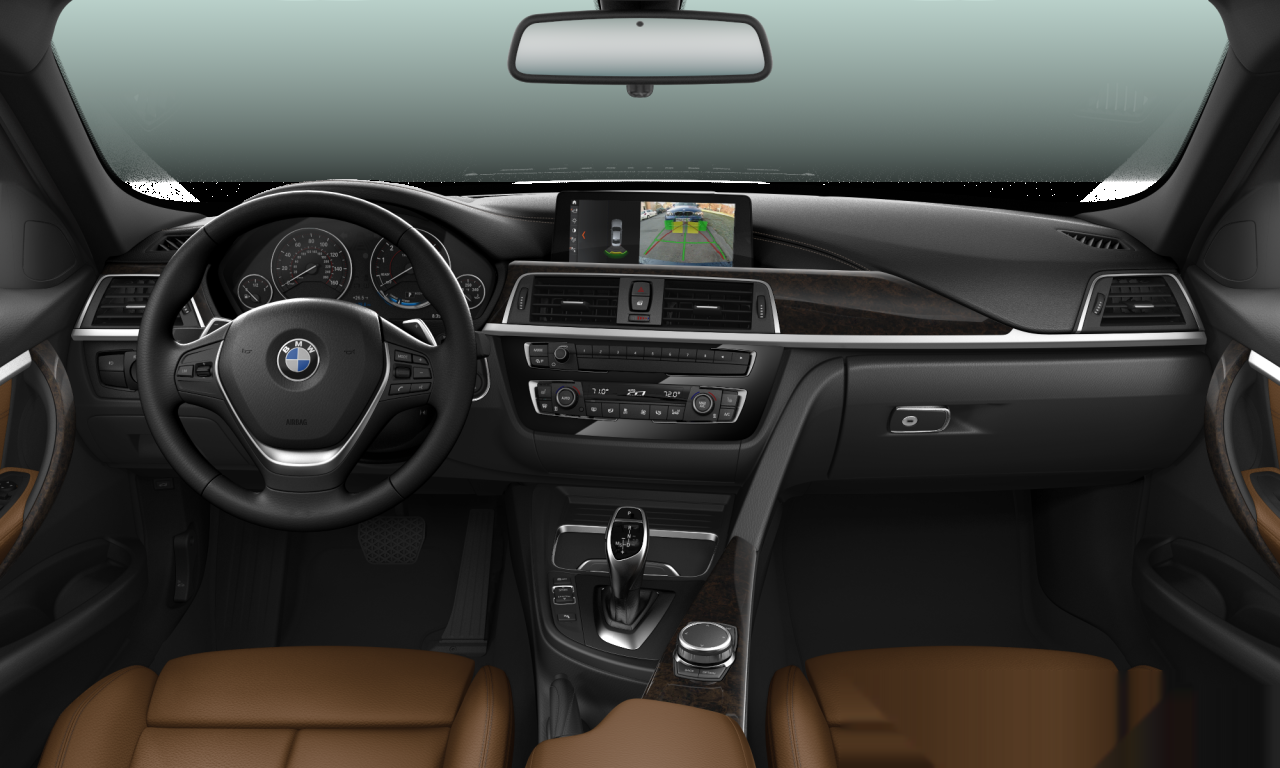 Interior of BMW 330i (F30 (MUE)), VIN WBA8B9C5XHK675750