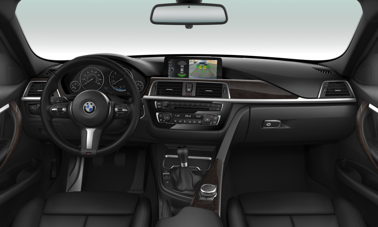 Interior of BMW 330i (F30 (MUE)), VIN WBA8B9G56HNT89726