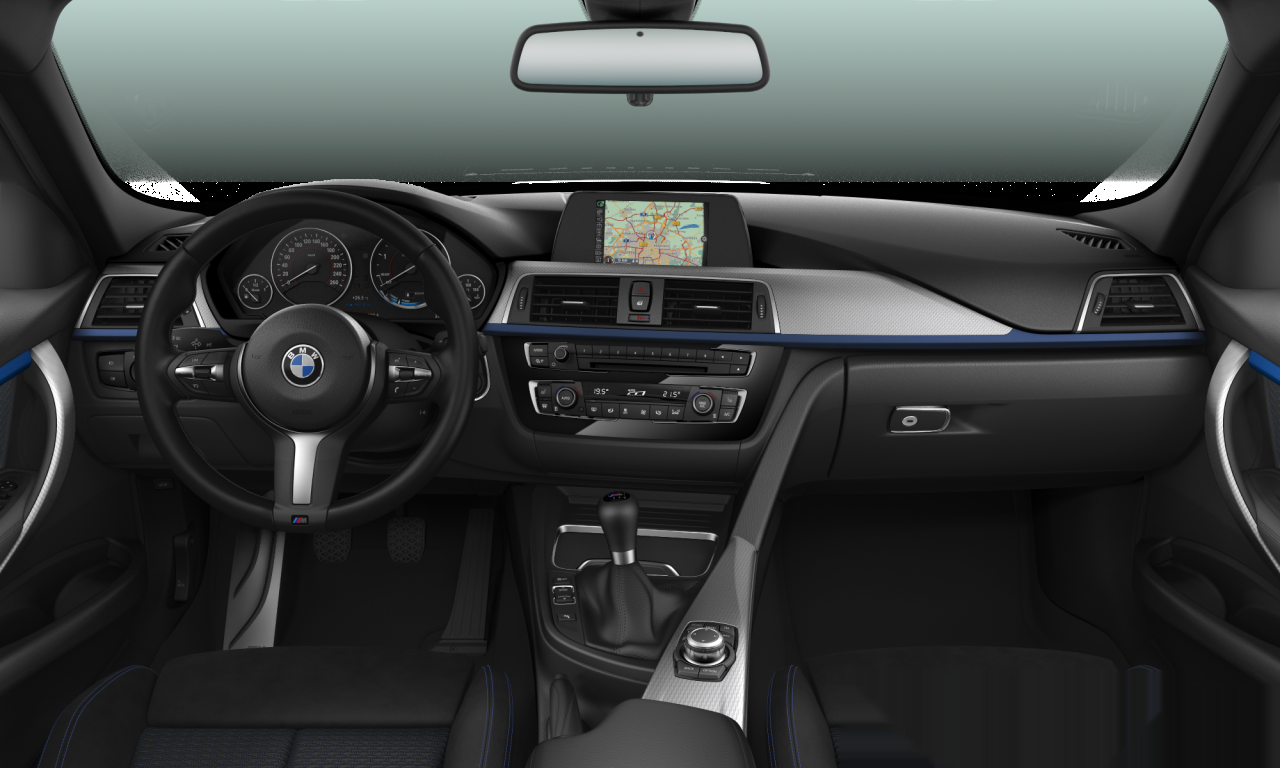 Interior of BMW 318d xDrive (F30 (MUE)), VIN WBA8C11050K423222