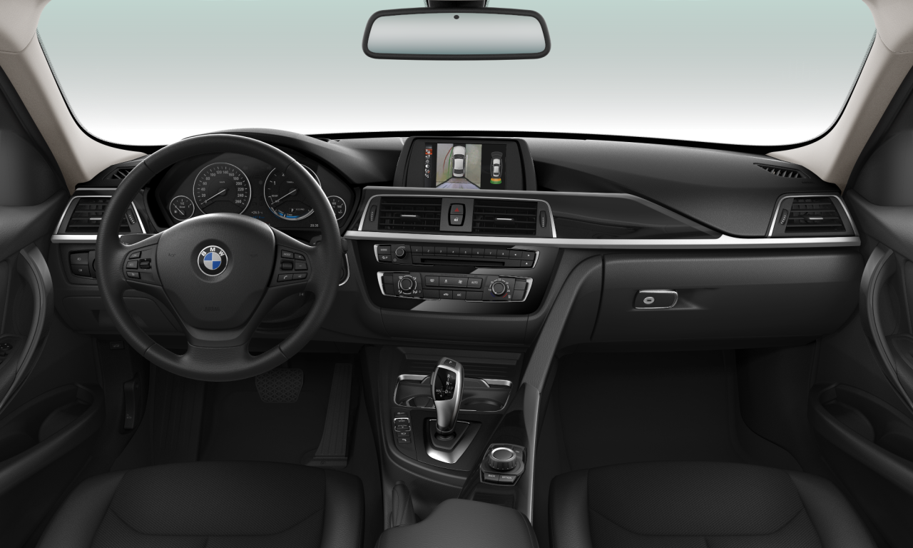 Interior of BMW 318d (F30 (MUE)), VIN WBA8C31030K770334