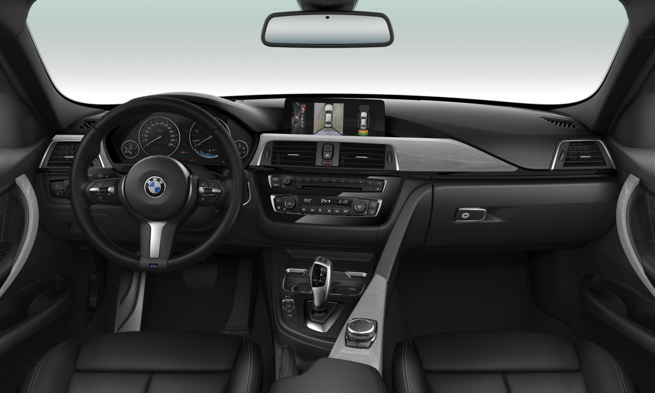 Interior of BMW 318d (F30 (MUE)), VIN WBA8C31040K770021