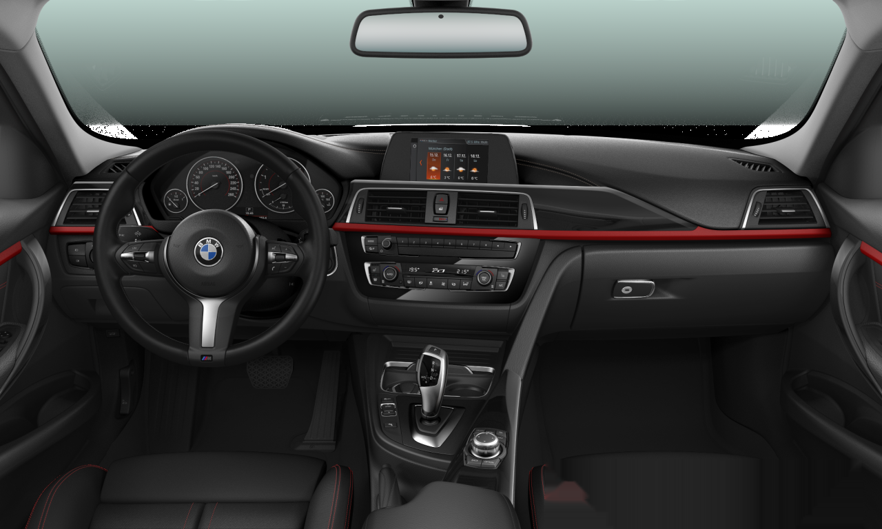 Interior of 2018 BMW 318d (F30 (MUE)), VIN WBA8C31080A815399