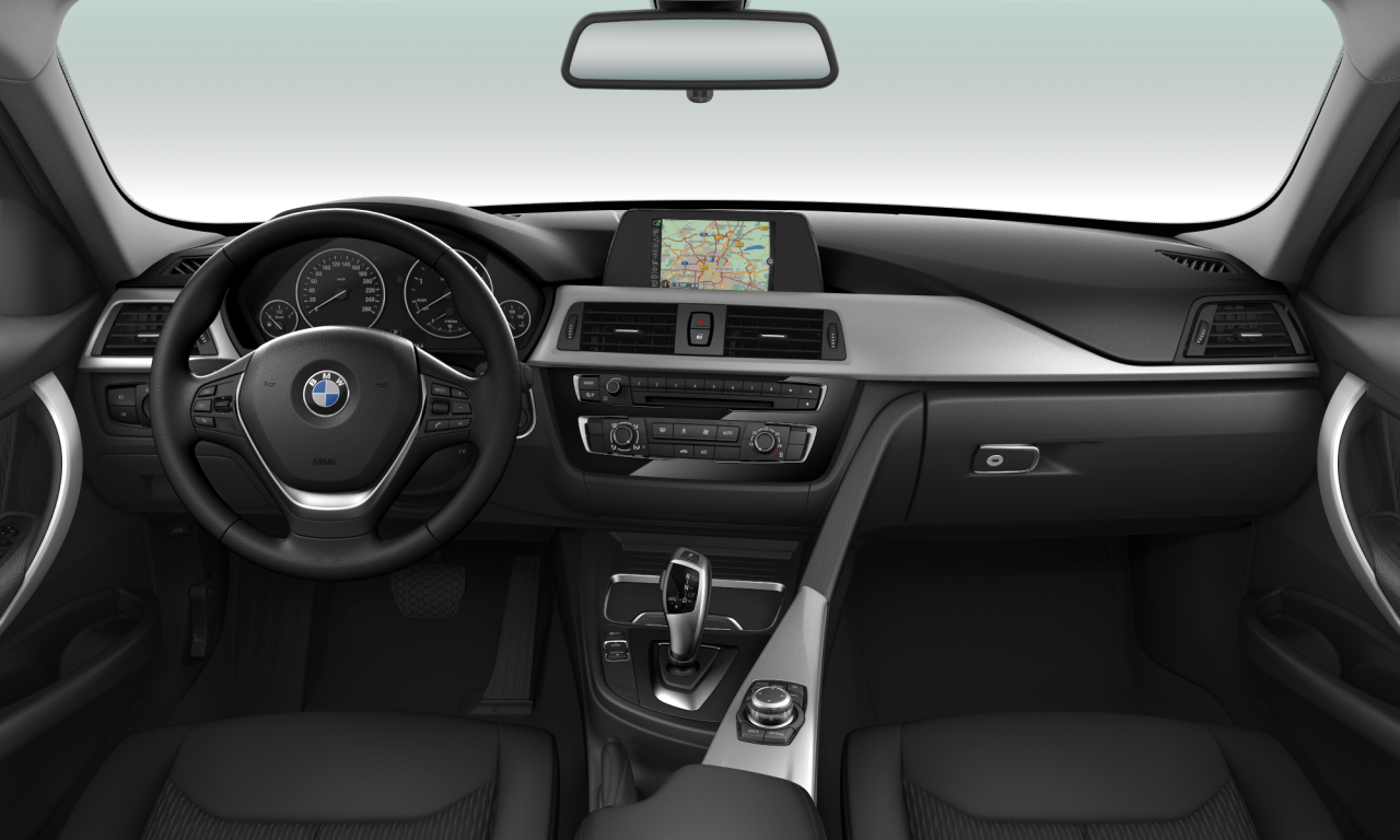 Interior of 2016 BMW 318d (F30 (MUE)), VIN WBA8C310X0K770637