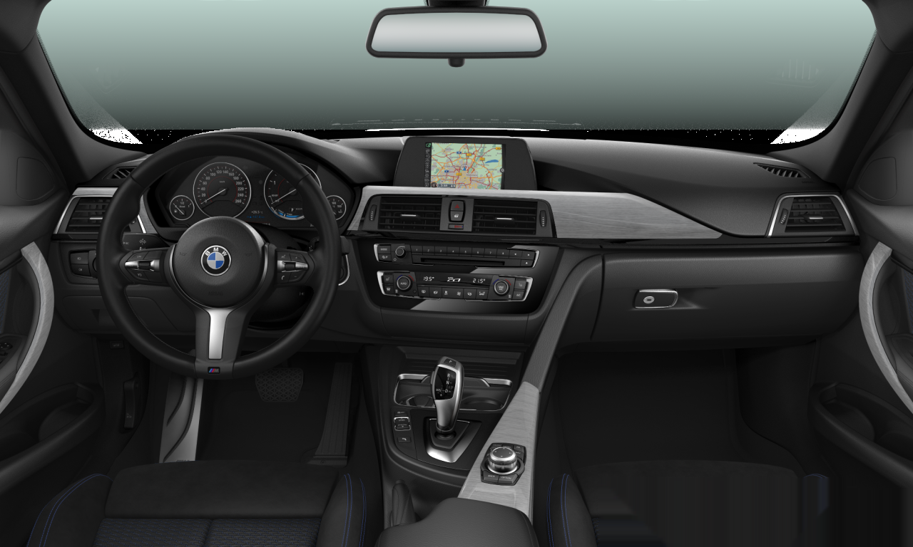 Interior of 2017 BMW 318d (F30 (MUE)), VIN WBA8C310XHA138917