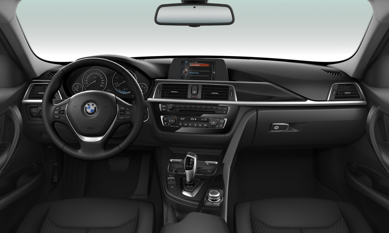 Interior of 2016 BMW 320d (F30 (MUE)), VIN WBA8C51010K855734